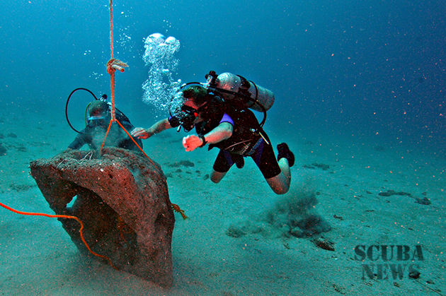 ReefBuds scuba deployment